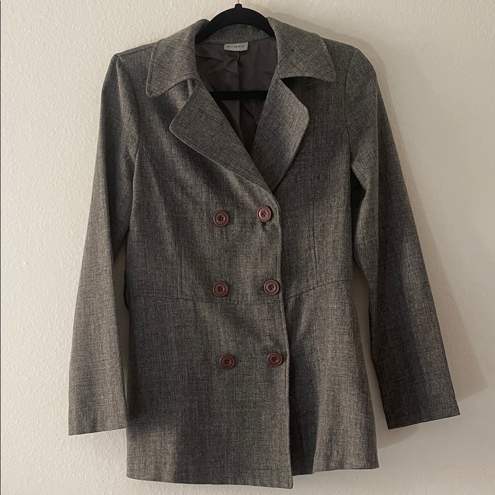 Steps Chic Gray Women's Blazer